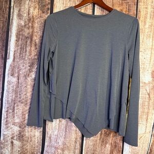 Lululemon Athletica Gray Asymmetrical Long Sleeve Top